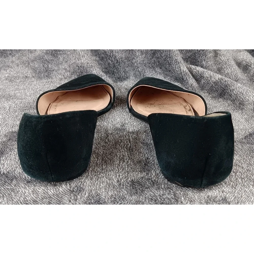 J. Crew Black Suede Pointed Toe DOrsay‎ Flats Women Shoes